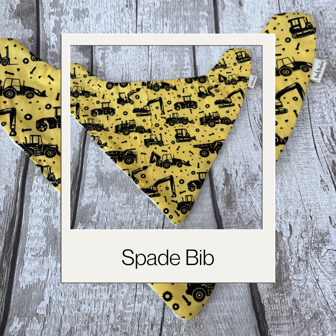 Minky Bibs - Spade (Larger Bandana Style)