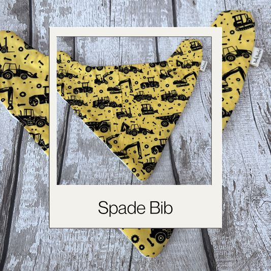 Minky Bibs - Spade (Larger Bandana Style)