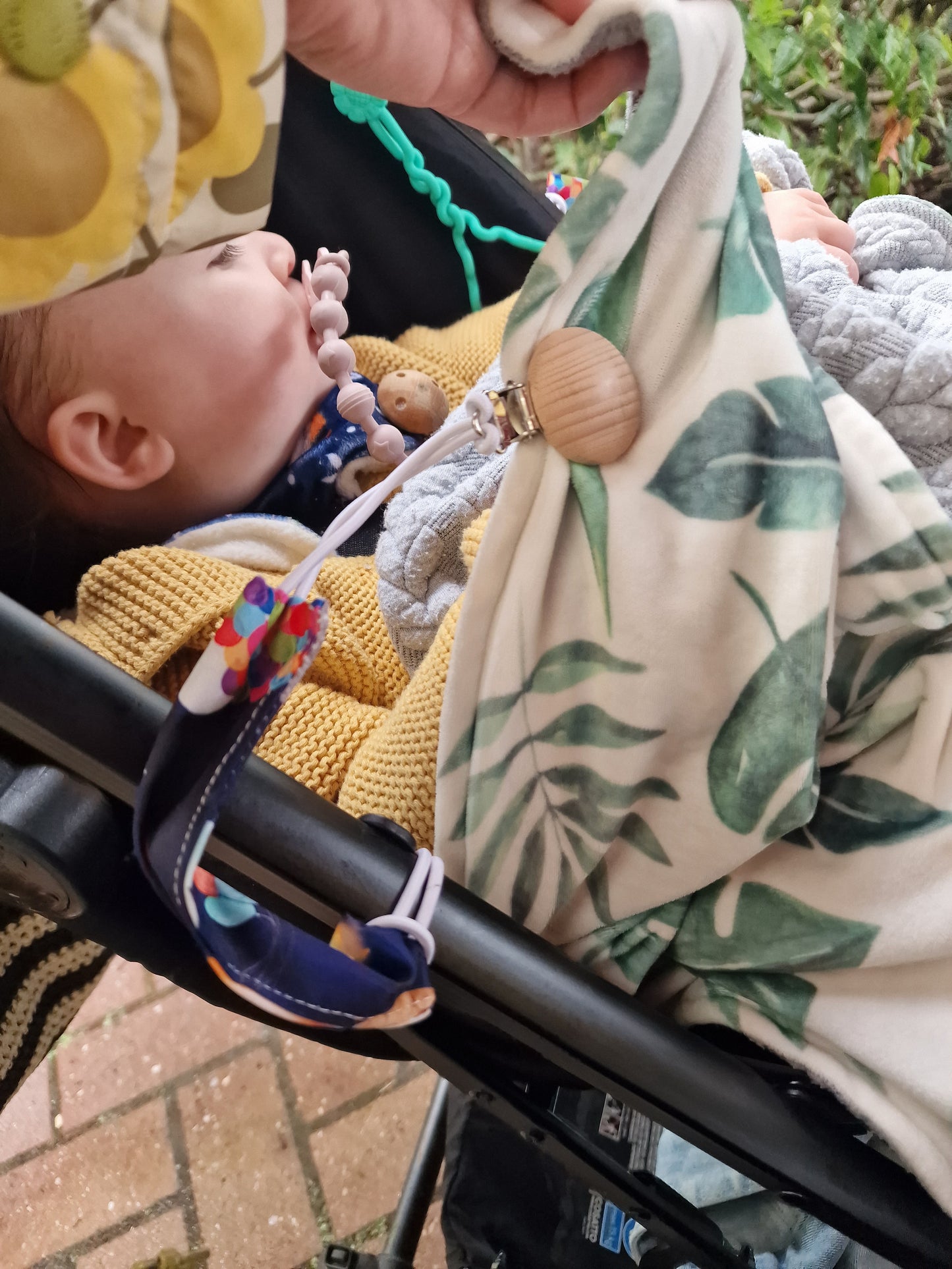 Multi Use Straps - Buggy Blanket Clips, Dummy Clip, Toy Clip