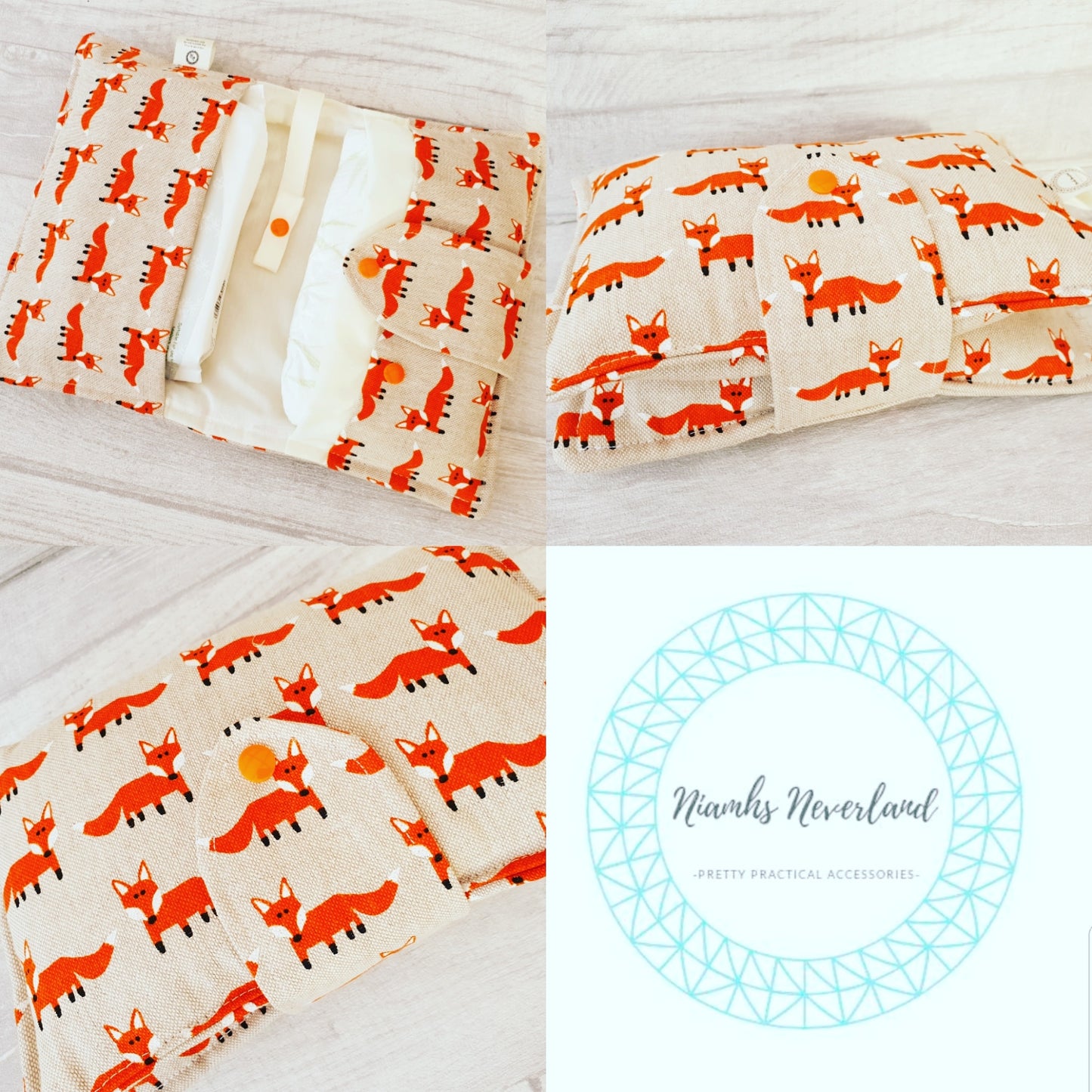 Hello Mr Fox Nappy Wallet